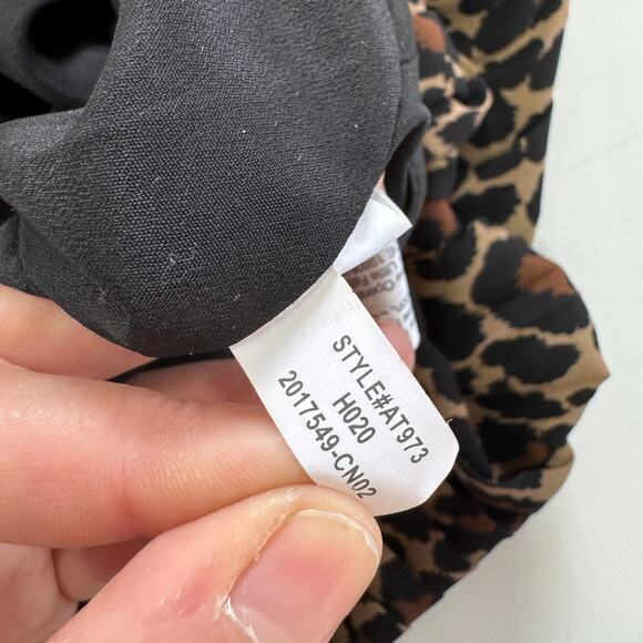 J.Crew Skirt Women 4 Brown Black Cheetah Animal Print Mini Pleated - Picture 5 of 10